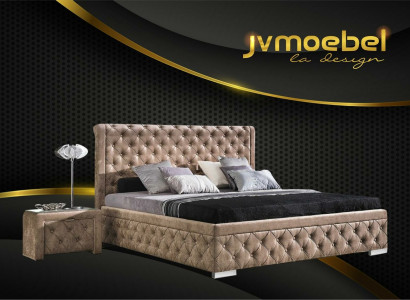 Bett 2x Nachttisch 3 tlg. Schlafzimmer Set Luxus Design Möbel Modern Betten Neu